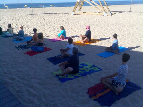 Portimão yoga praia da Rocha